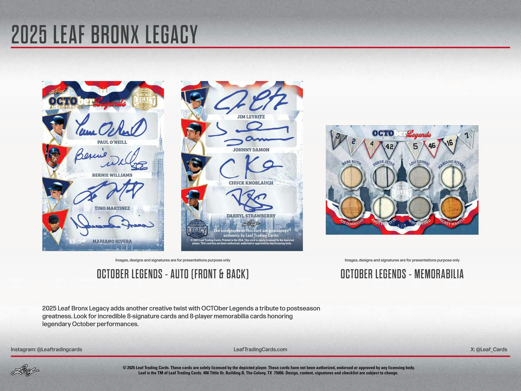2025 Leaf Bronx Legacy NYC Series III Baseball Hobby Box (4 Premium Hits) - MLB Hobby Box