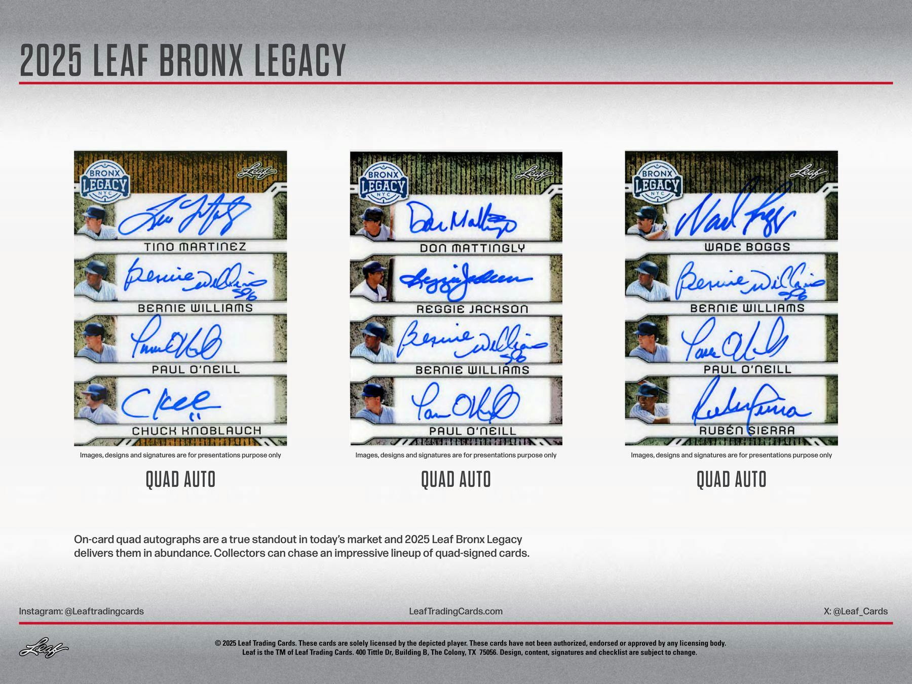 2025 Leaf Bronx Legacy NYC Series III Baseball Hobby Box (4 Premium Hits) - MLB Hobby Box
