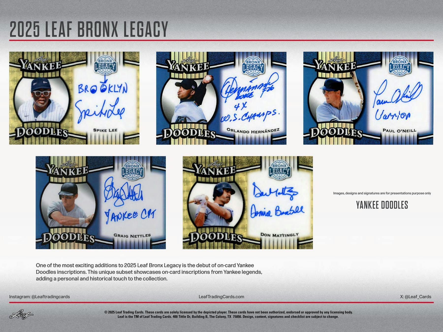 2025 Leaf Bronx Legacy NYC Series III Baseball Hobby Box (4 Premium Hits) - MLB Hobby Box