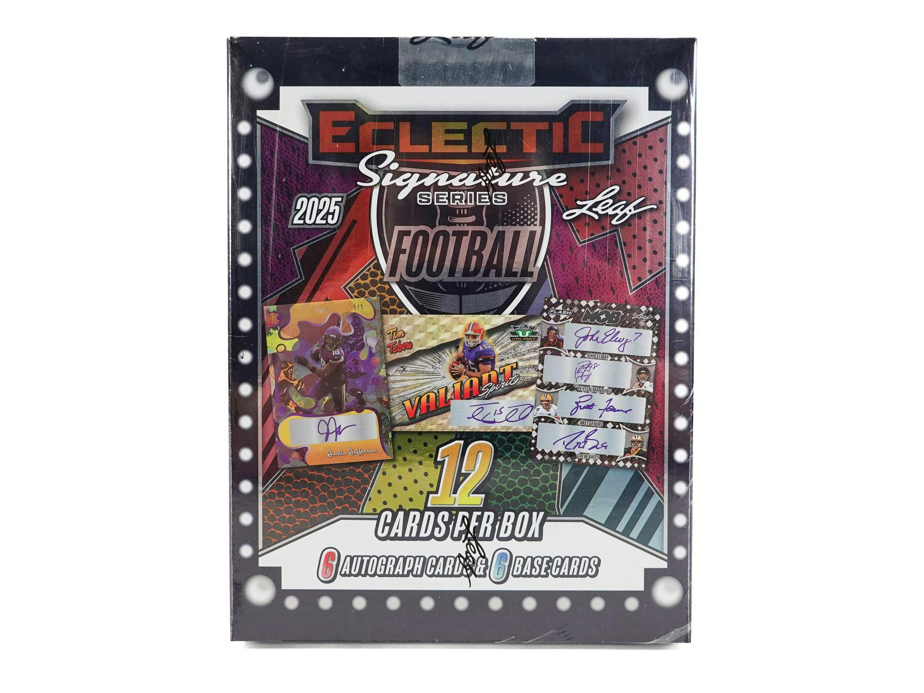 2025 Leaf Eclectic Signature Series Football Hobby Box (6 Autos) - NFL Hobby Box