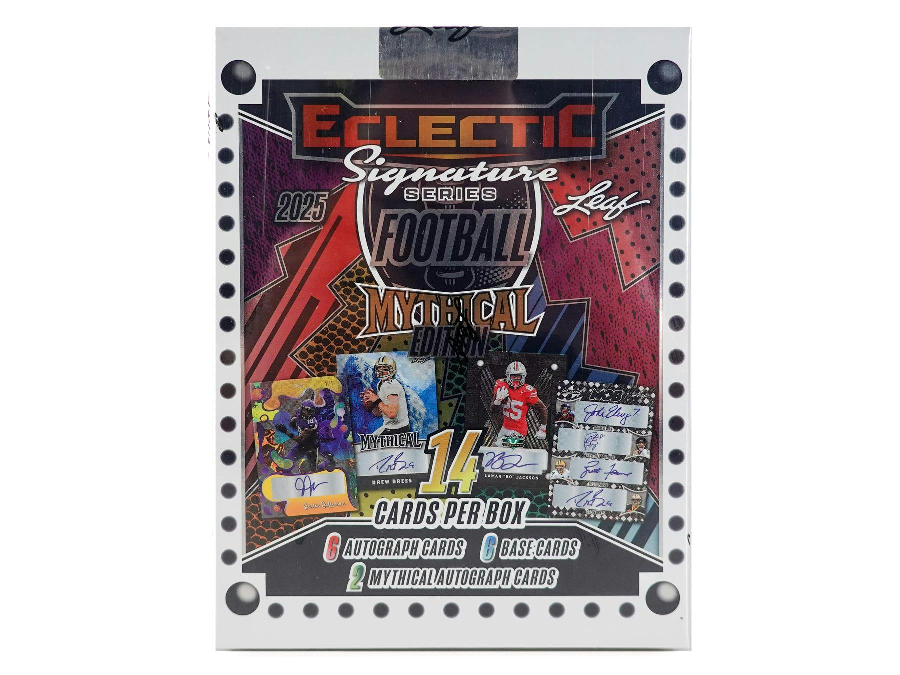 2025 Leaf Eclectic Signature Series Football Mythical Hobby Box (8 Autos) - NFL Hobby Box
