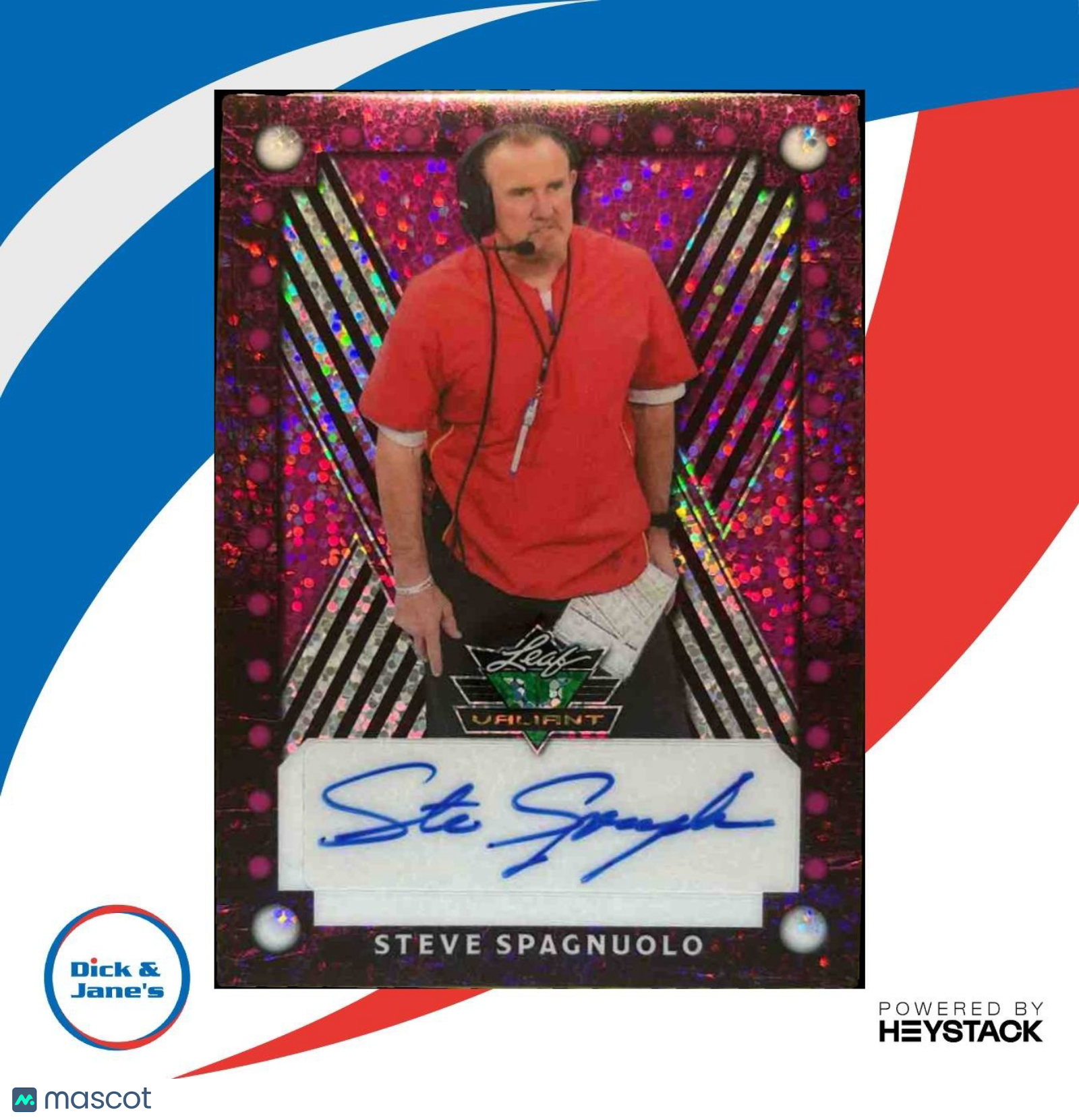 2025 Leaf Eclectic Signature Series Steve Spagnuolo Valiant Auto Pink 1/1 - Sports Cards