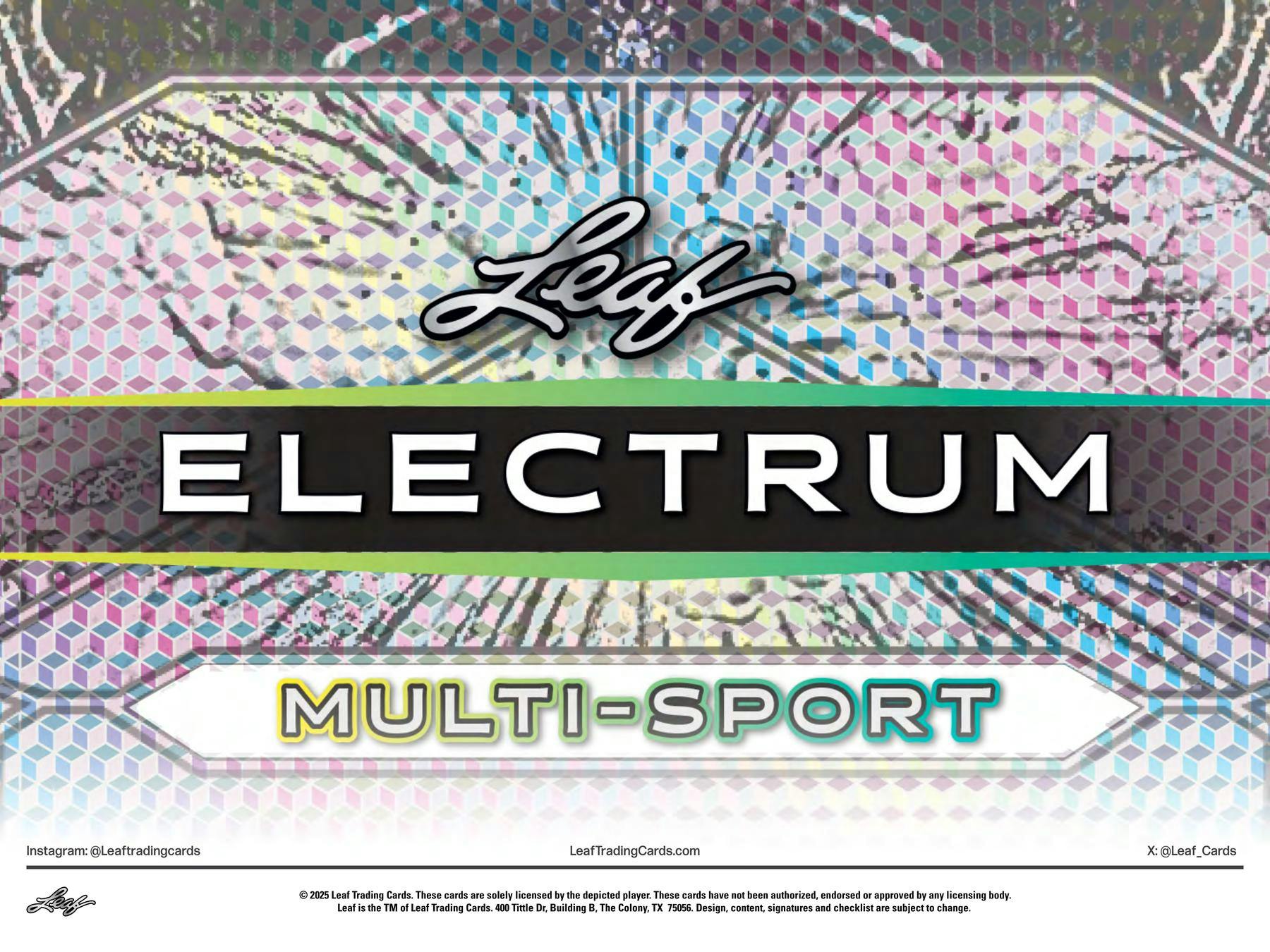 2025 Leaf Electrum Multisport Hobby Box (3 Premium Hits) - Hobby Box