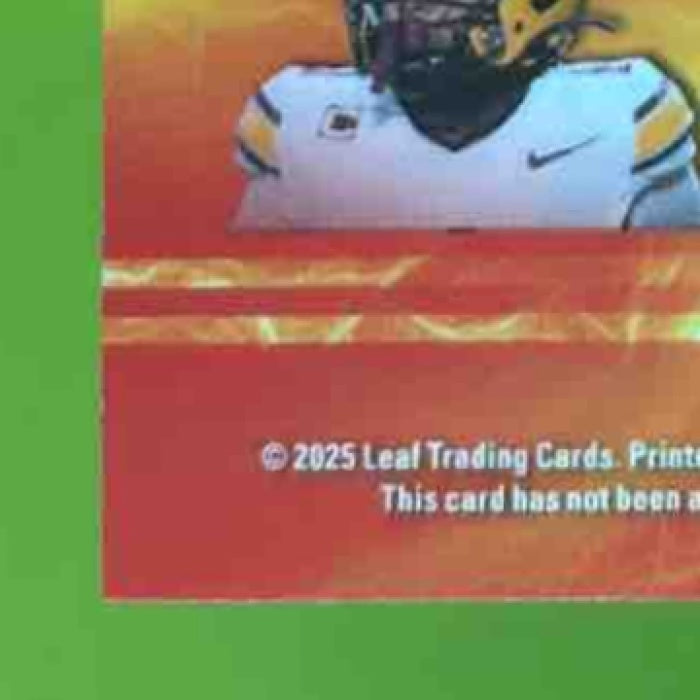 2025 Leaf Football Jonah Coleman Nate Frazier Darius Taylor Emergence 3 1/1 - Sports Cards