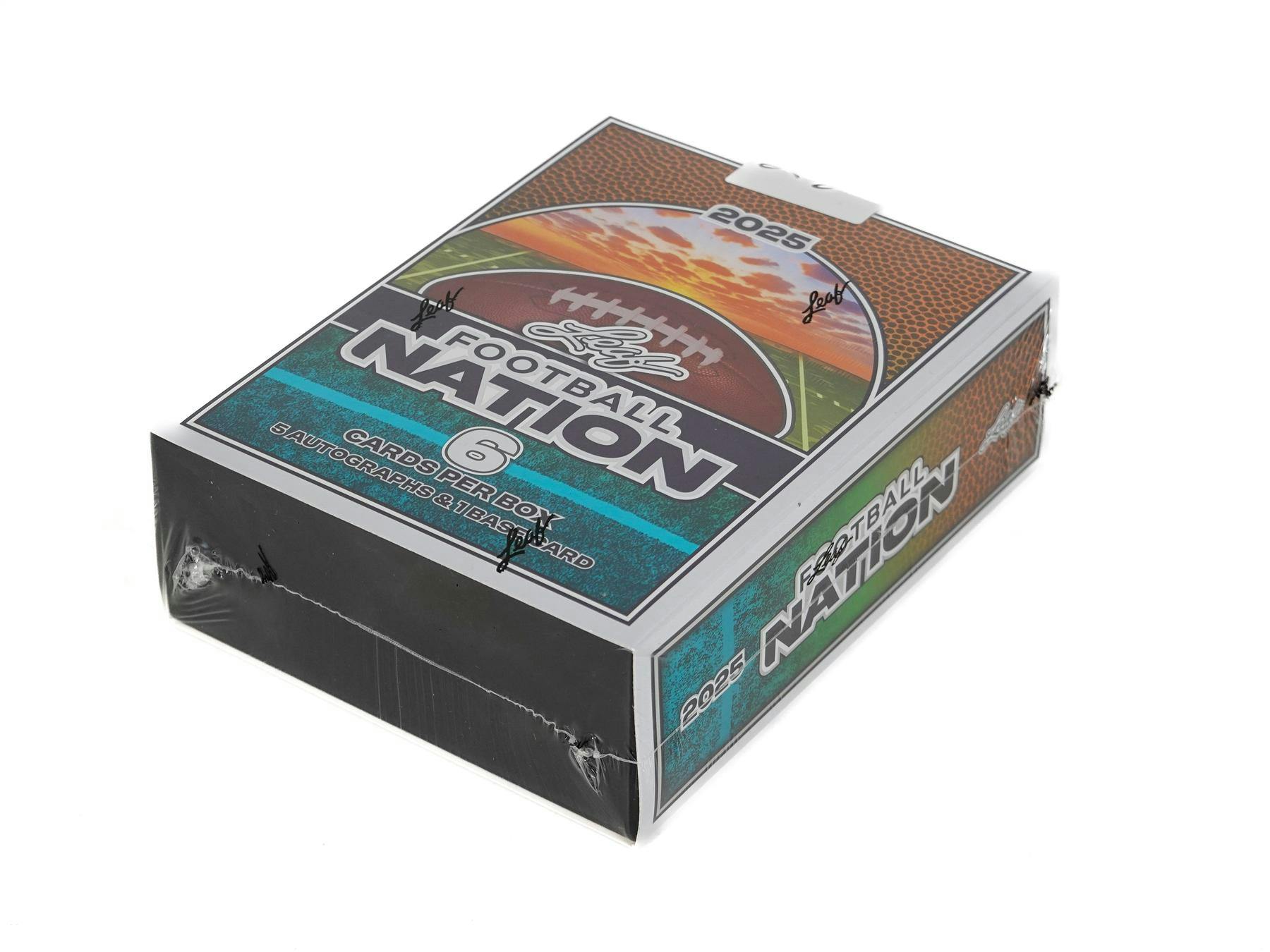 2025 Leaf Football Nation Hobby Box (5 Autographs) Soccer Futbol Autos??? - NFL Hobby Box