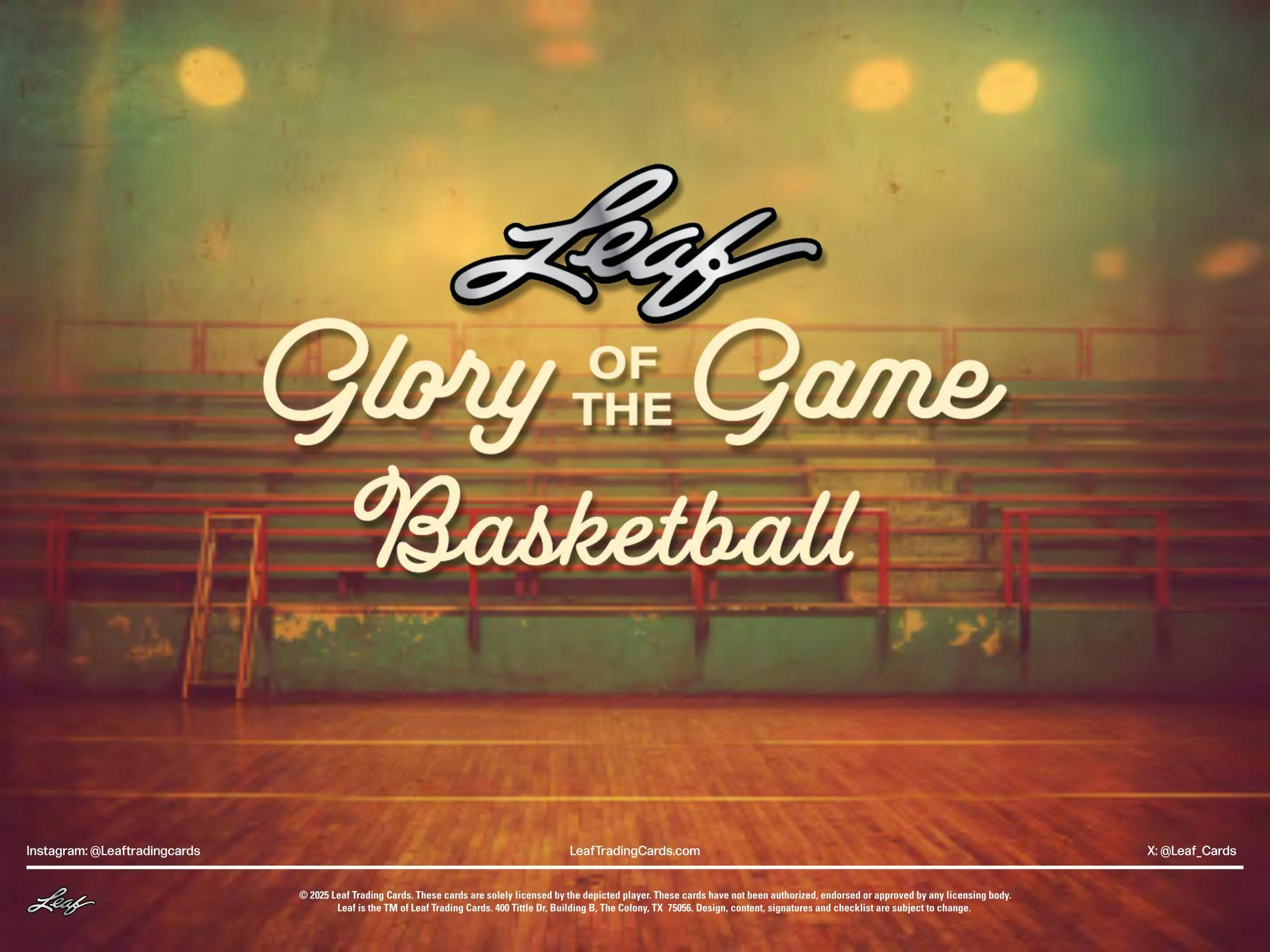 2025 Leaf Glory of the Game Basketball Hobby Box (4 Premium Hits) - Hobby Box