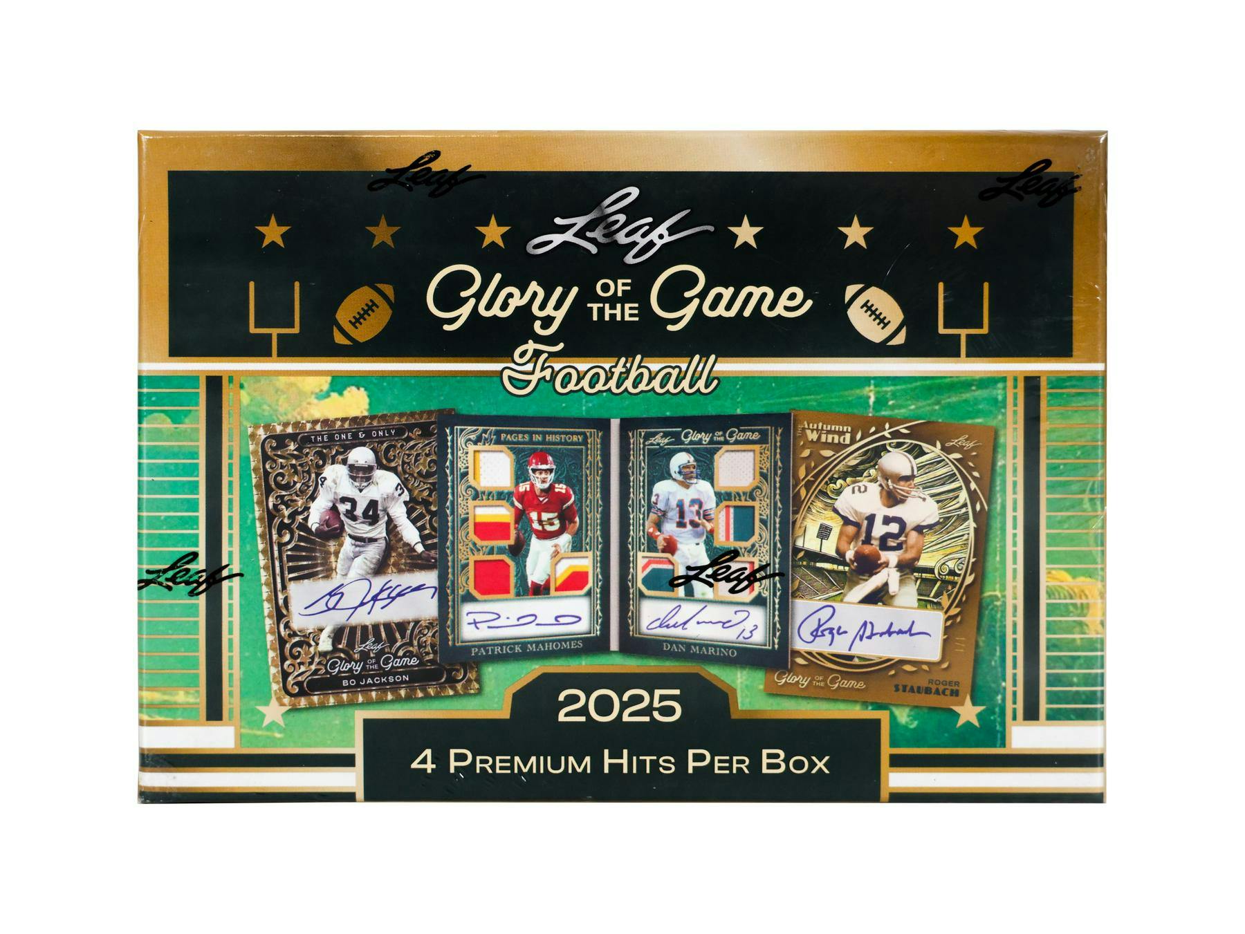 2025 Leaf Glory of the Game Football Hobby Box (4 Premium Hits) MLB Hobby Box