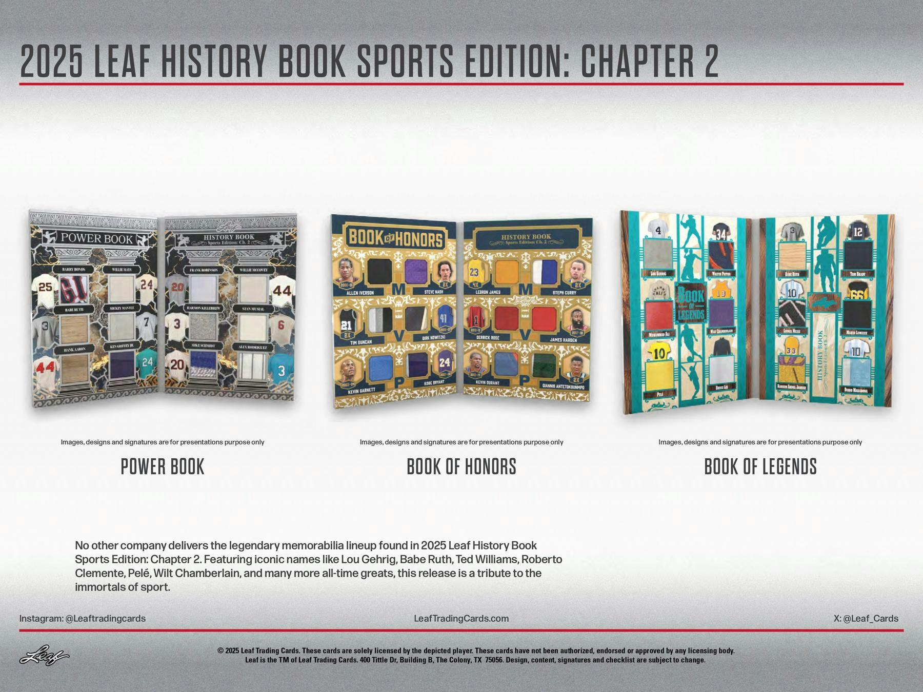 2025 Leaf History Book Sports Edition: Chapter 2 Hobby Box - Hobby Box
