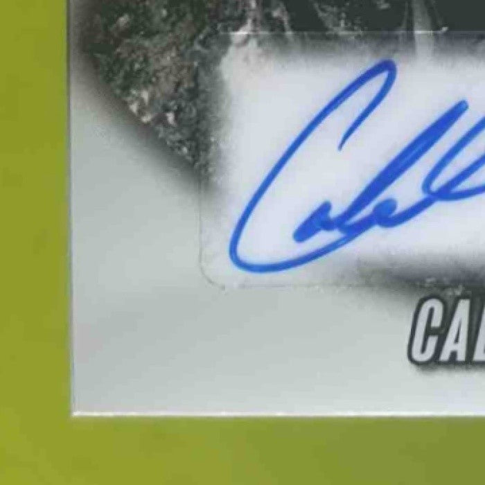 2025 Leaf Metal Caleb Lomavita Diamond in the Rough Auto Silver /49 - Sports Cards