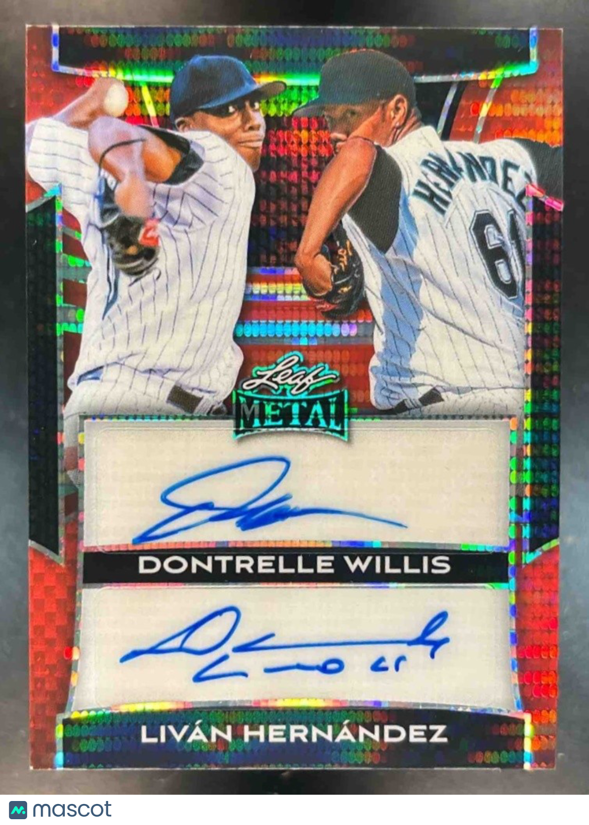 2025 Leaf Metal Dontrelle Willis Livan Hernandez Dual Auto /5 #DA-9 - Sports Cards