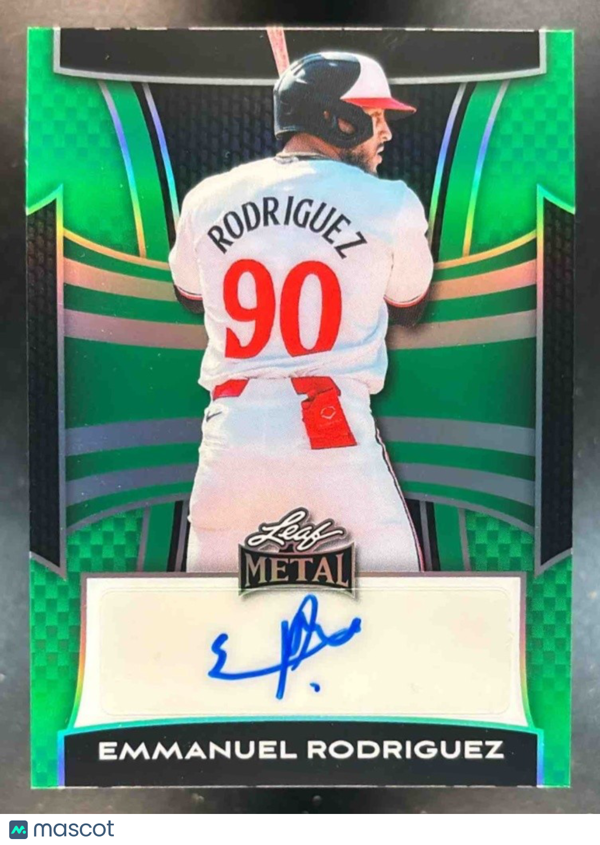 2025 Leaf Metal Emmanuel Rodriguez Auto Green 5/7 #BA-ER1 - Sports Cards