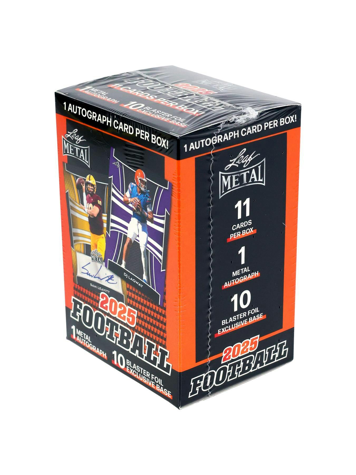 2025 Leaf Metal Football Blaster Box (1 Auto!) - Football Box