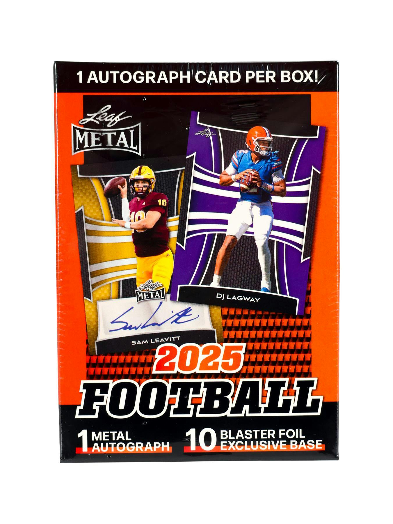 2025 Leaf Metal Football Blaster Box (1 Auto!) - Football Box