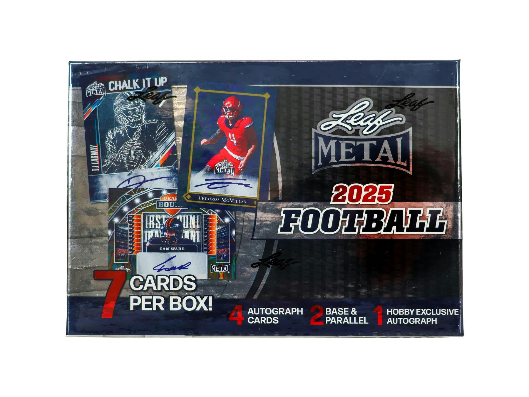 2025 Leaf Metal Football Hobby Box (4 + 1 Hobby Auto) - NFL Hobby Box