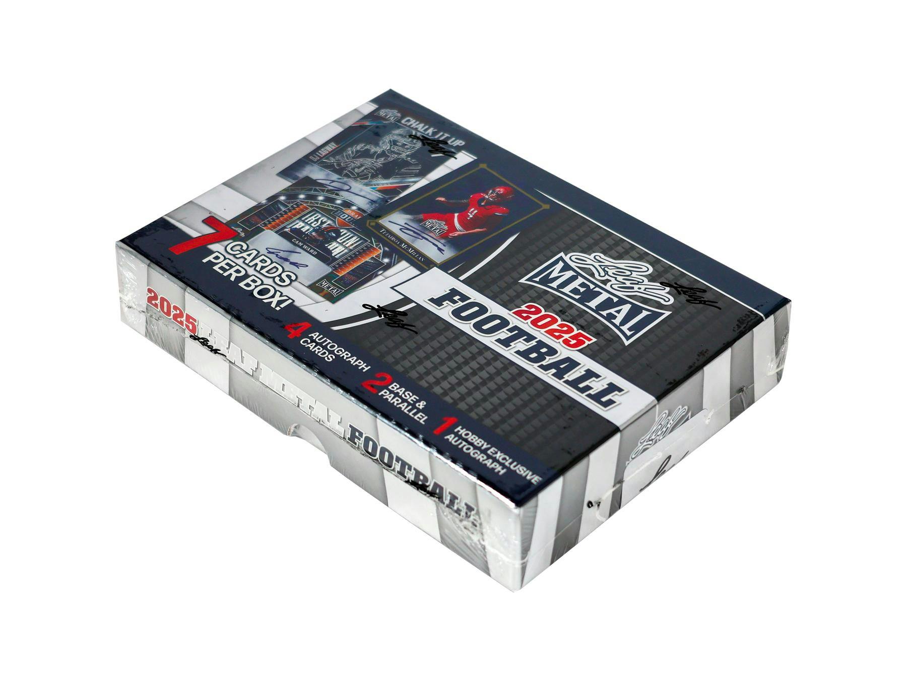 2025 Leaf Metal Football Hobby Box (4 + 1 Hobby Auto) - NFL Hobby Box