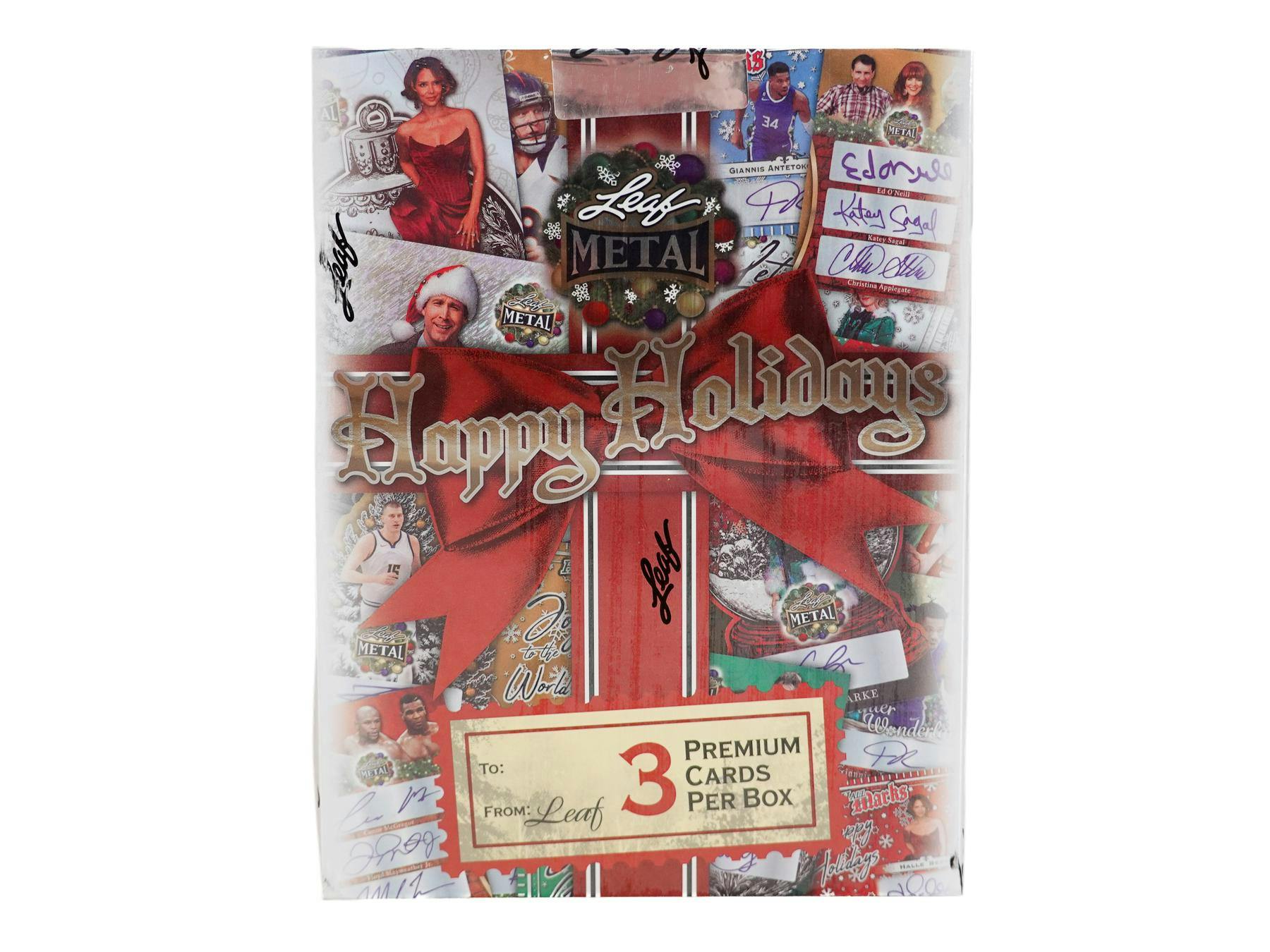 2025 Leaf Metal Happy Holidays Hobby Box (3 Autos) Multi-Sport Entertainment - Hobby Box