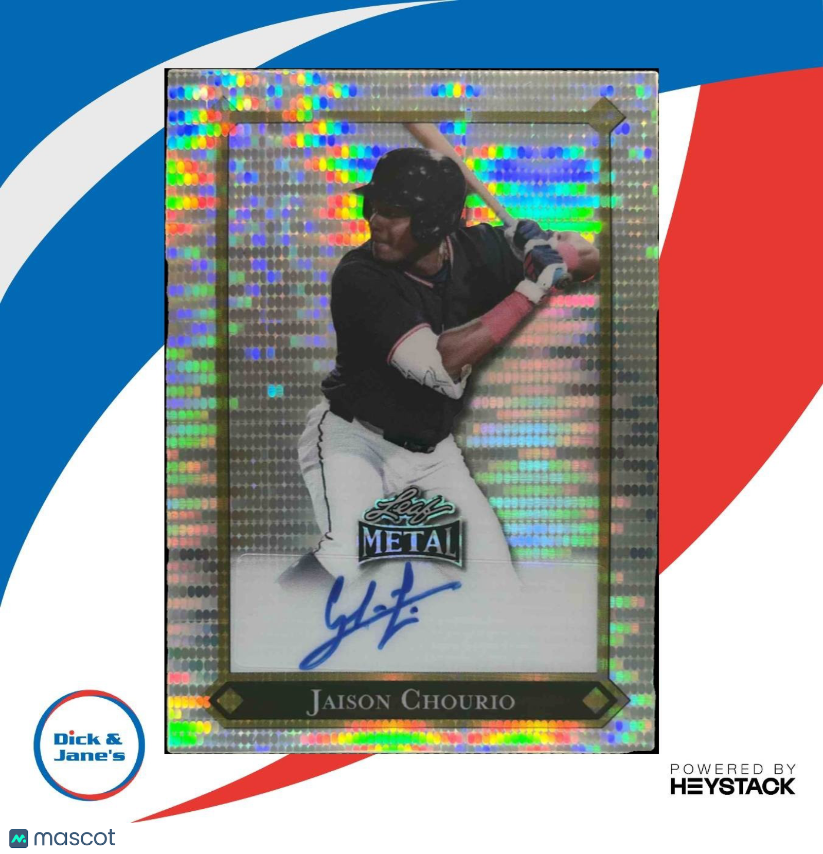 2025 Leaf Metal Jaison Chourio 92 LGR Pulsar Silver 2/10 #LGR-JC1 Auto - Sports Cards