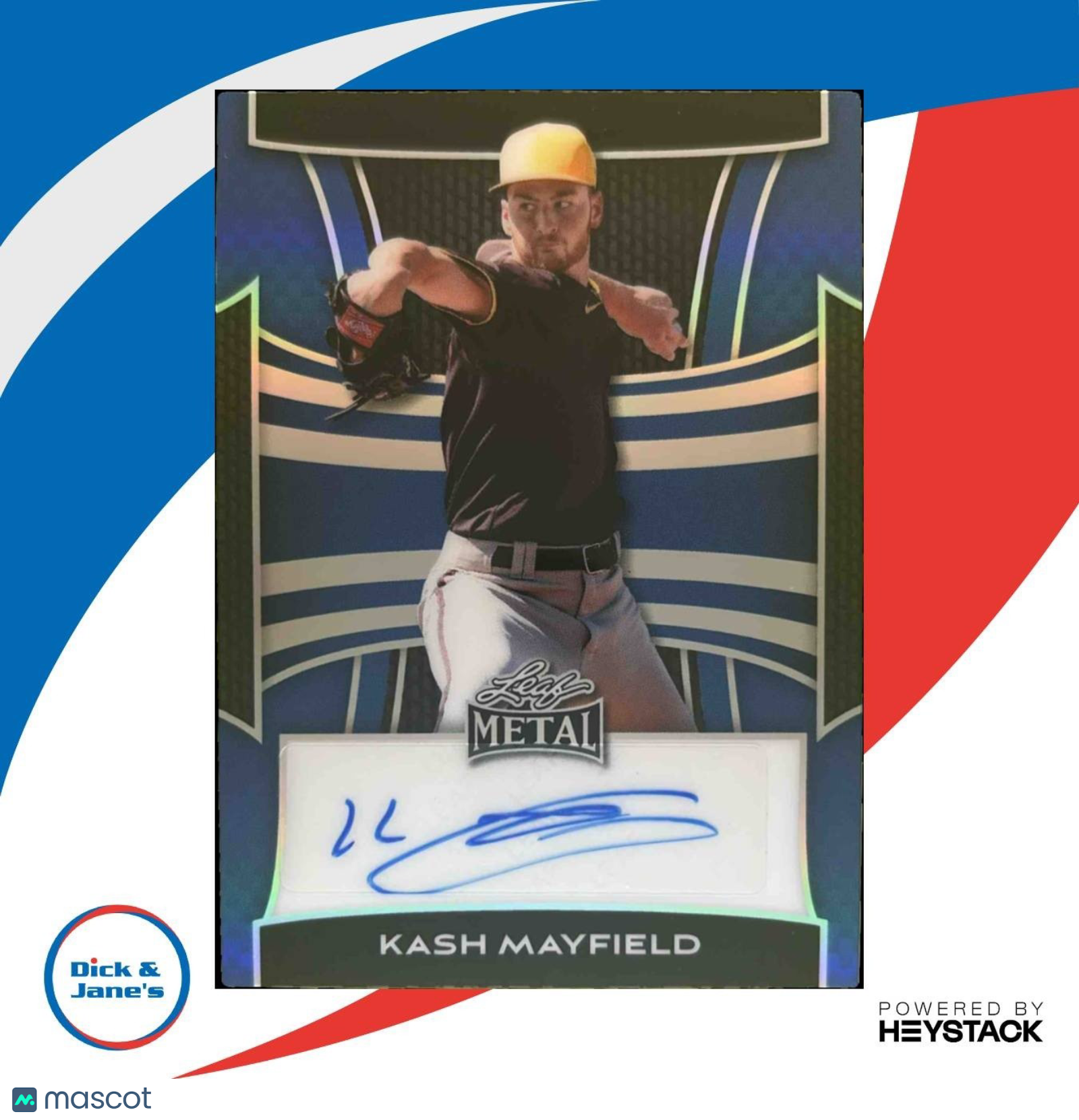 2025 Leaf Metal Kash Mayfield Auto Prismatic Blue 24/25 #BA-KM1 - Sports Cards