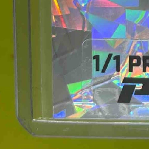 2025 Leaf Metal Pre Production Proof Travis Hunter 1/1 Silver Cracked Ice Sealed - Sports Cards