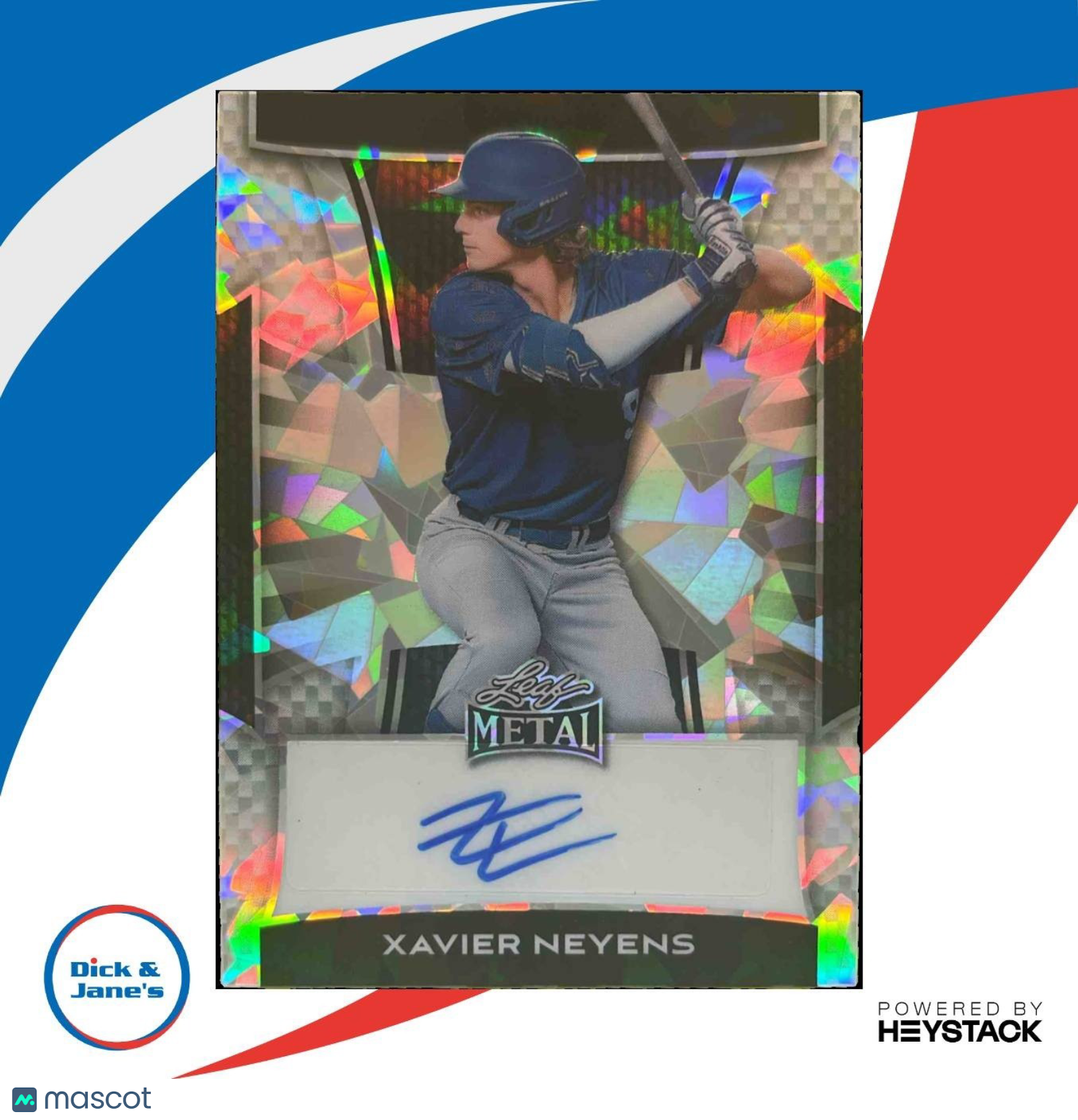 2025 Leaf Metal Xavier Neyens Auto Prismatic /25 - Sports Cards