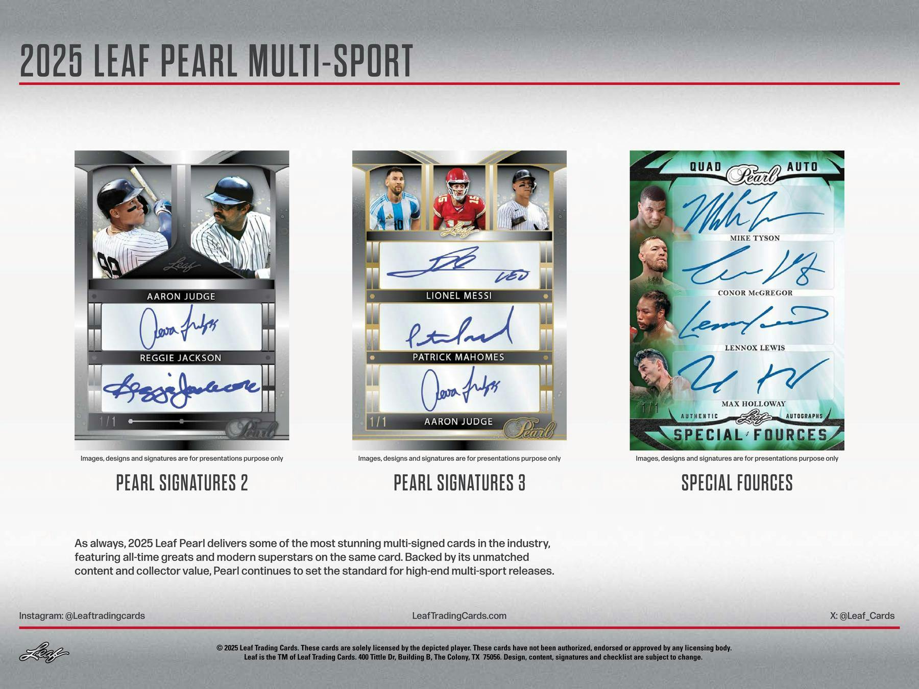 2025 Leaf Pearl Multisport Hobby Box - Hobby Box