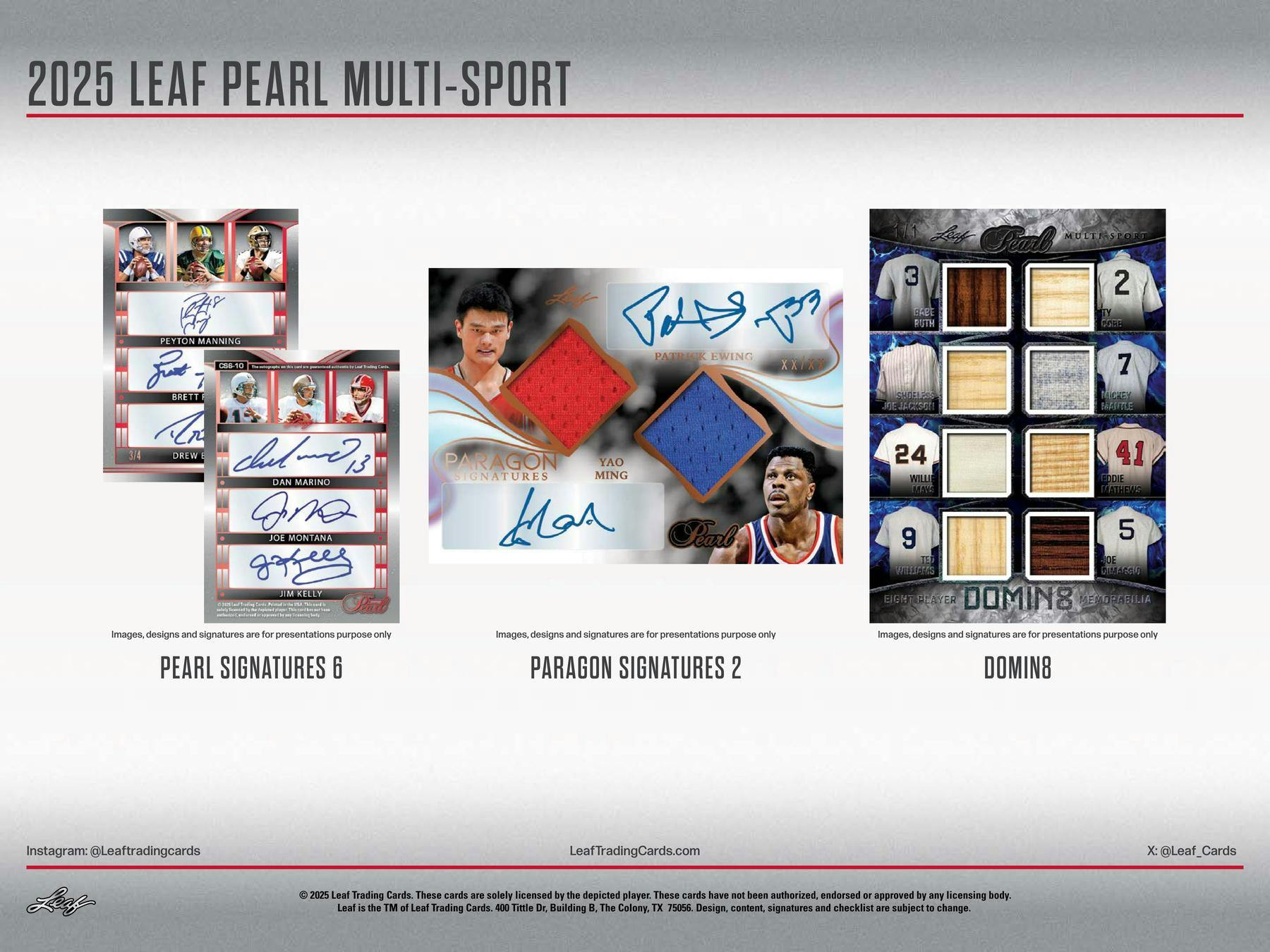 2025 Leaf Pearl Multisport Hobby Box - Hobby Box