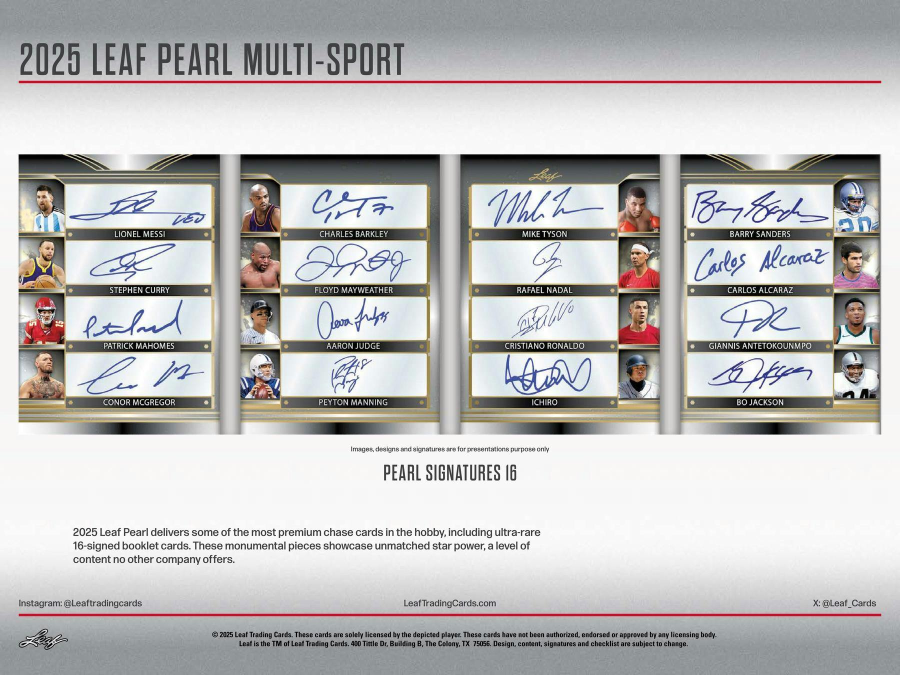 2025 Leaf Pearl Multisport Hobby Box - Hobby Box