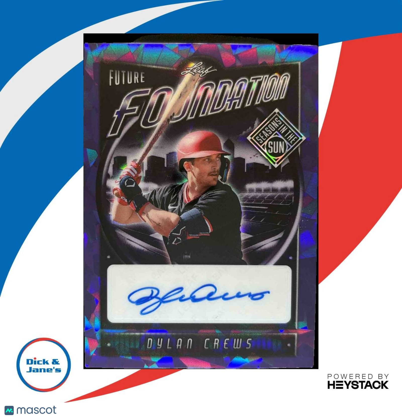 2025 Leaf Seasons In The Sun Dylan Crews Future Foundation /5 Auto Senators - Sports Cards