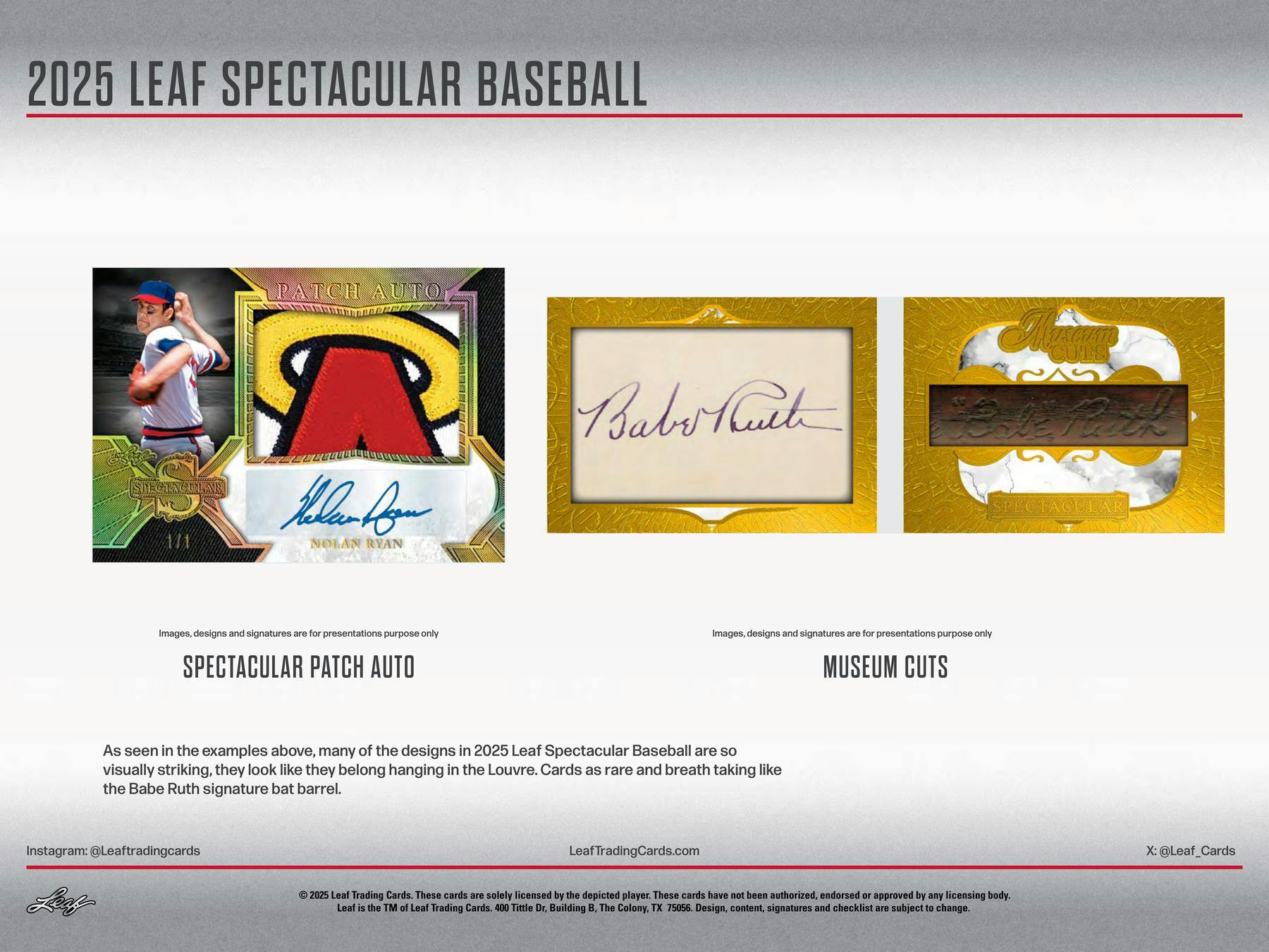 2025 Leaf Spectacular Baseball Hobby Box - Hobby Box