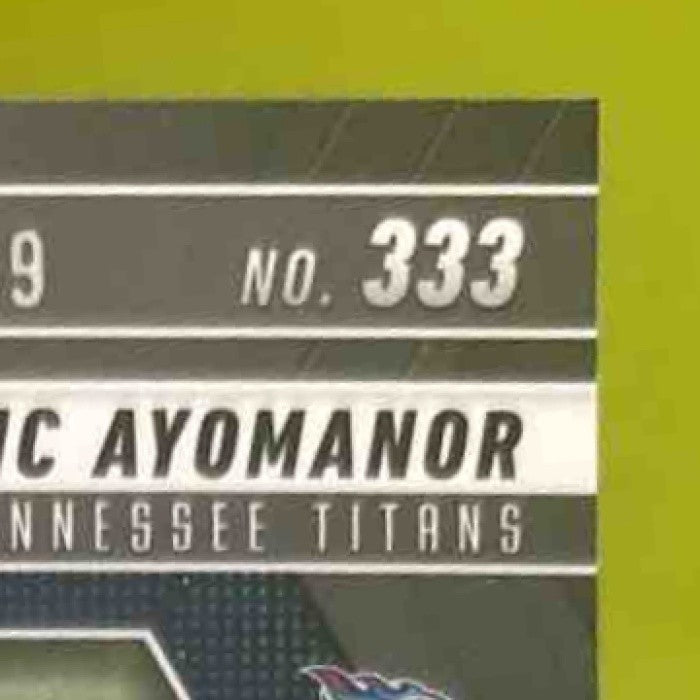 2025 Mosaic Elic Ayomanor Fusion Red & Yellow Prizm /89 RC Tennessee Titans - Sports Cards