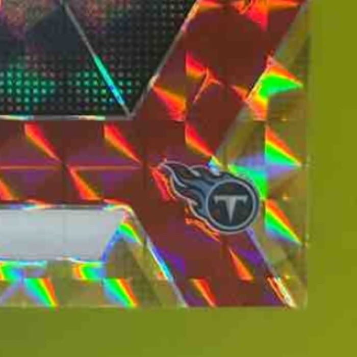 2025 Mosaic Elic Ayomanor Fusion Red & Yellow Prizm /89 RC Tennessee Titans - Sports Cards