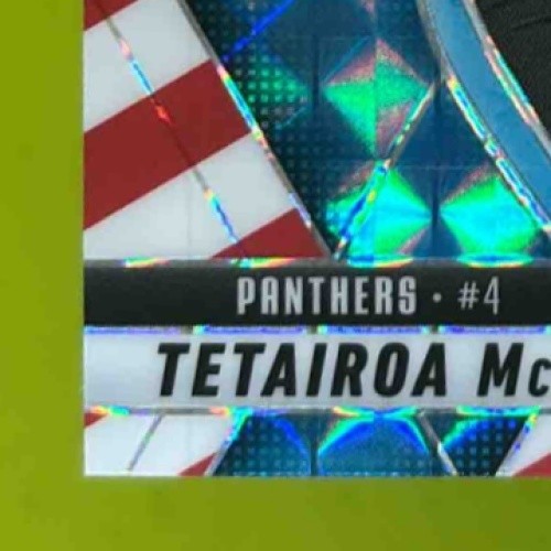 2025 Mosaic Red and White Stripe Prizm Tetairoa McMillan 309 RC - Sports Cards