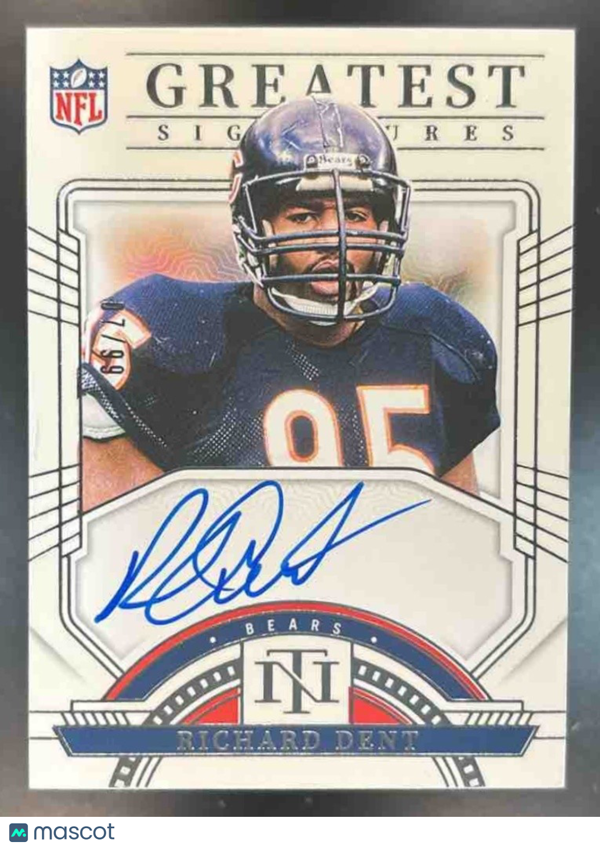 2025 National Treasure Richard Dent 2023 Playoff NFL Greatest Signature Auto /99 - Sports Cards