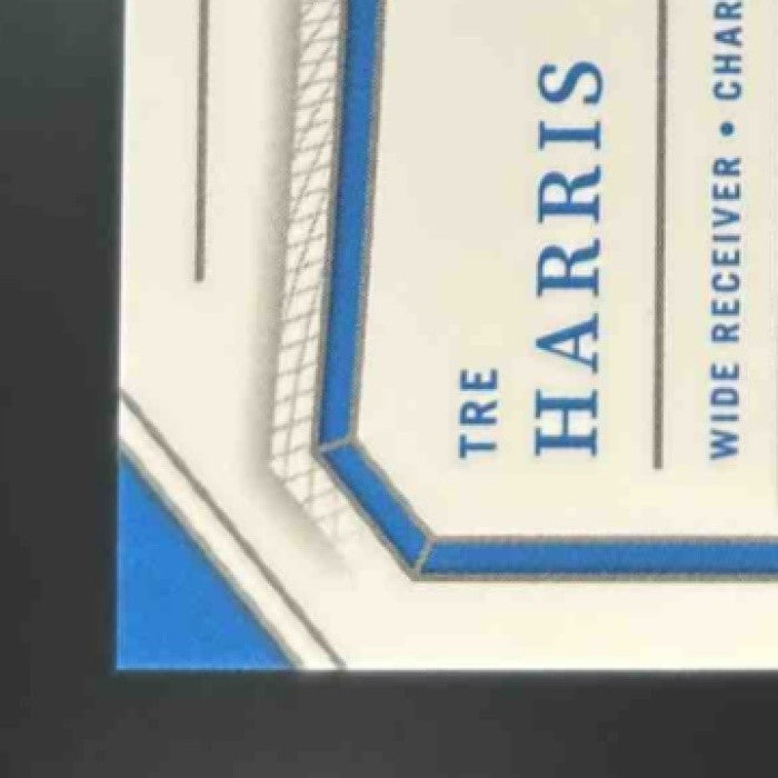 2025 National Treasures Tre Harris Rookie Patch Auto /99 MEM RC Chargers - Sports Cards