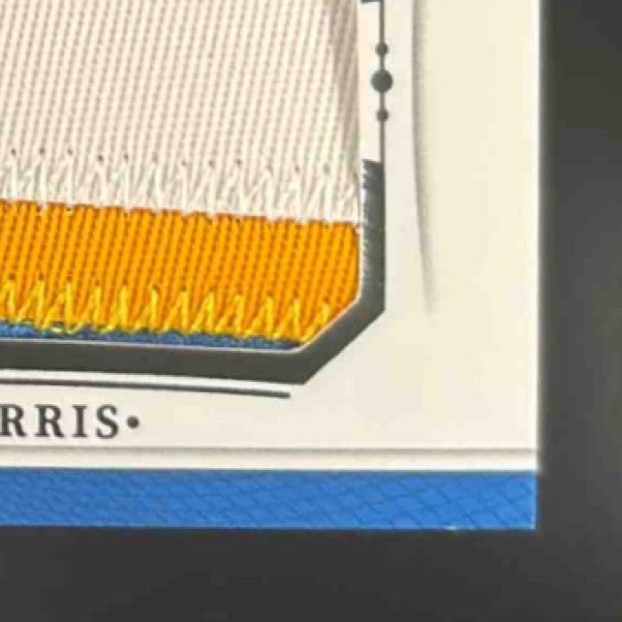 2025 National Treasures Tre Harris Rookie Patch Auto /99 MEM RC Chargers - Sports Cards