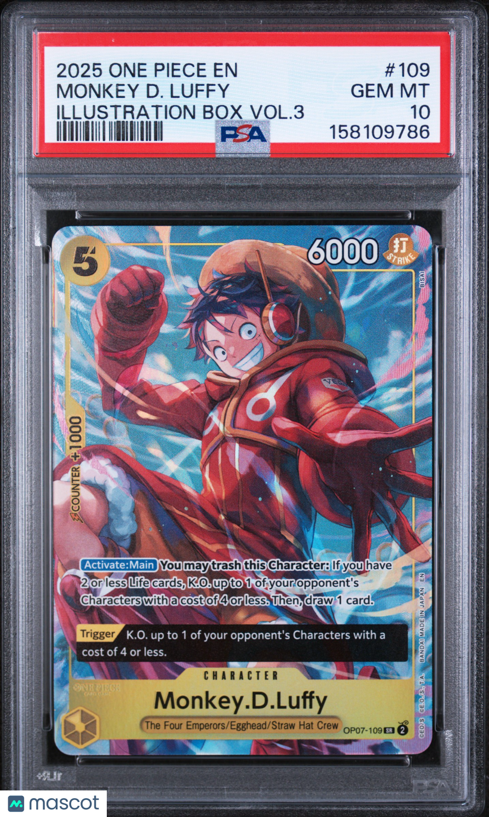 2025 One Piece Promos Monkey D. Luffy Illustration Box Vol.3 PSA 10 GEM MINT - Graded TCG/CCG