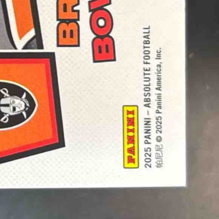 2025 Panini Absolute Brock Bowers Kaboom Horizontal #8 Las Vegas Raiders - Sports Cards