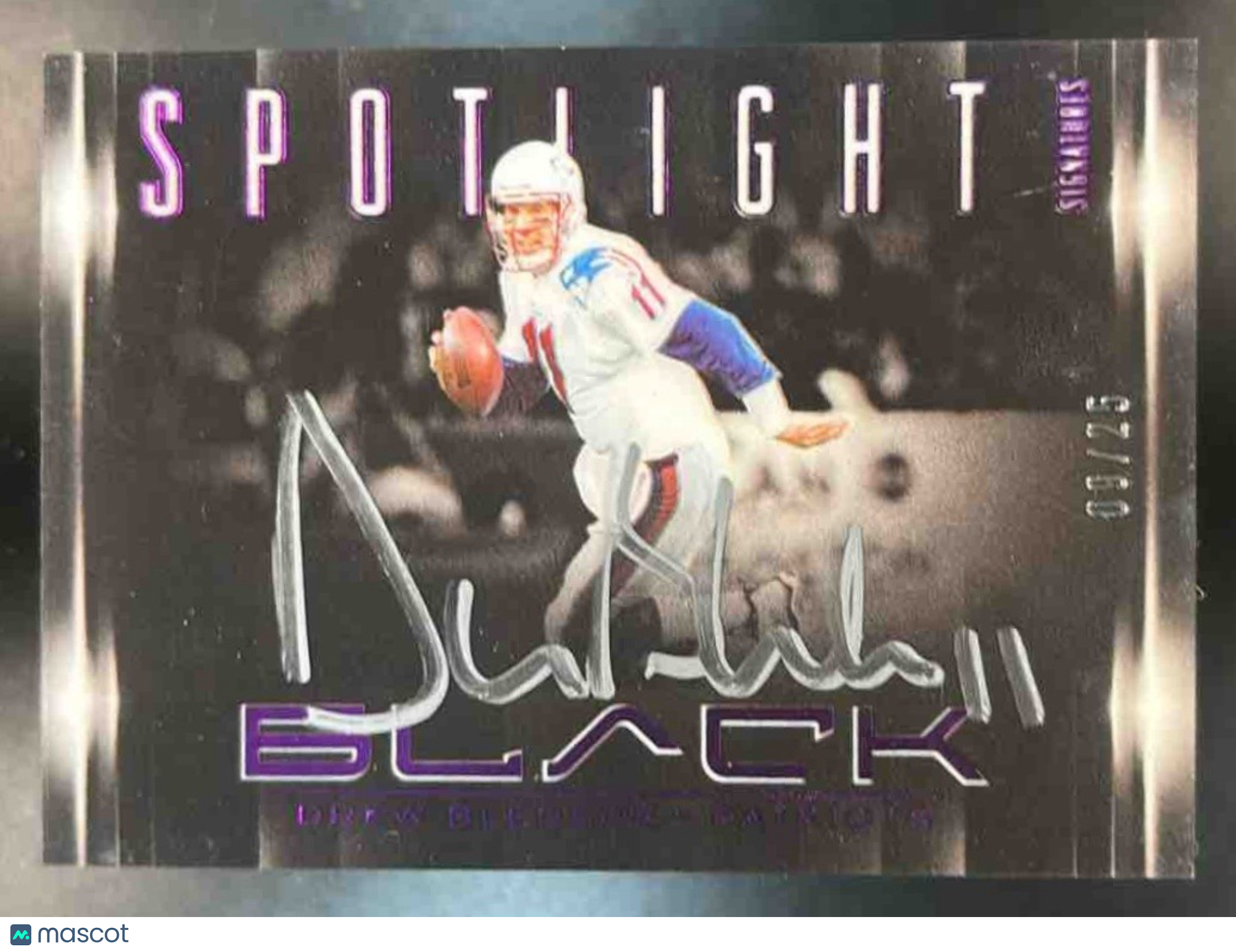 2025 Panini Black Drew Bledsoe Spotlight Signatures /25 Auto Patriots - Sports Cards