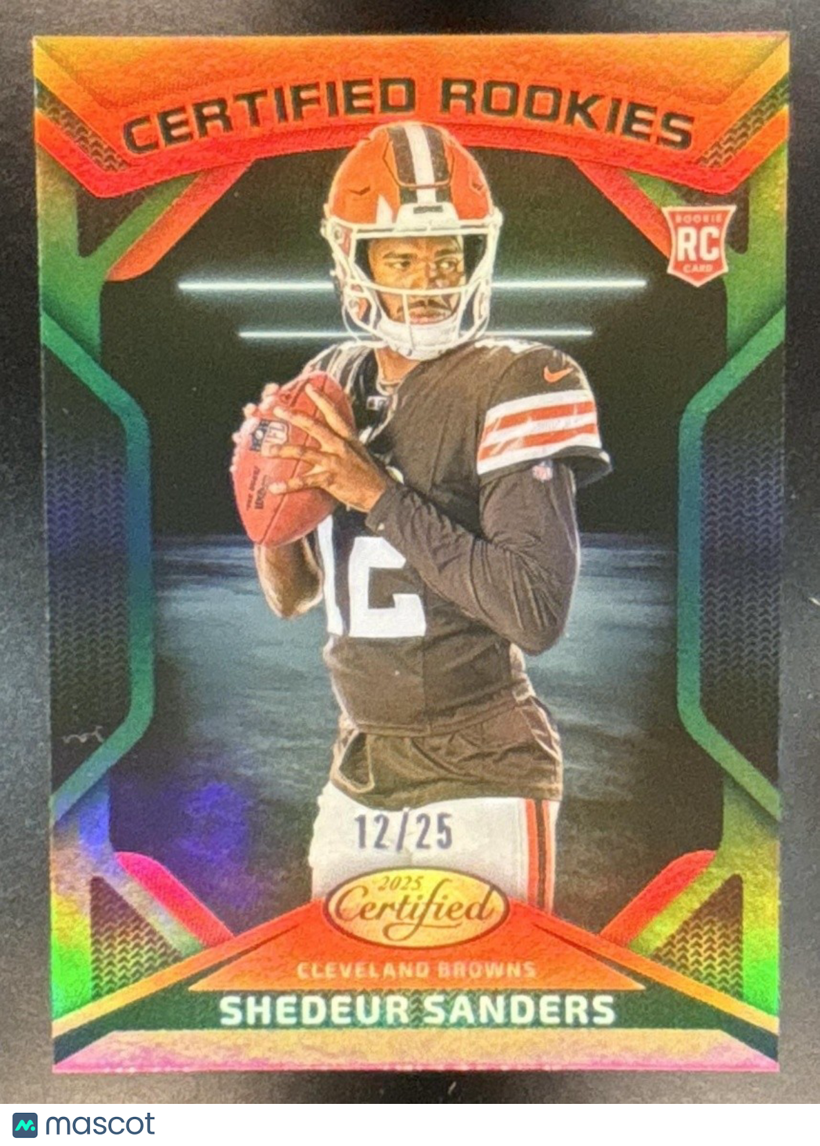 2025 Panini Certified Shedeur Sanders Rookies Green /25 #CRK-SSS Browns - Sports Cards