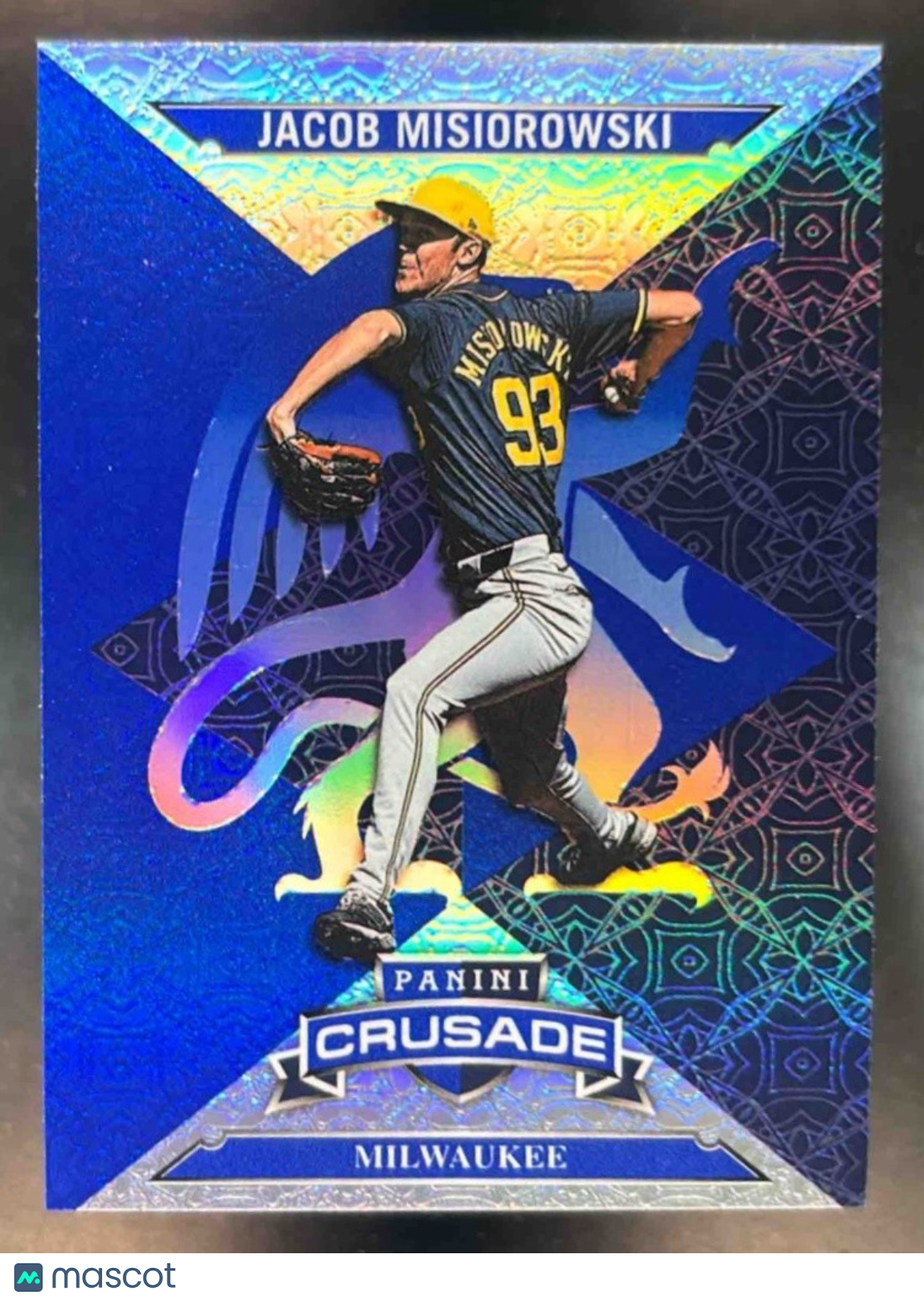 2025 Panini Crusade Jacob Misiorowski Blue #98 Milwaukee Brewers - Sports Cards