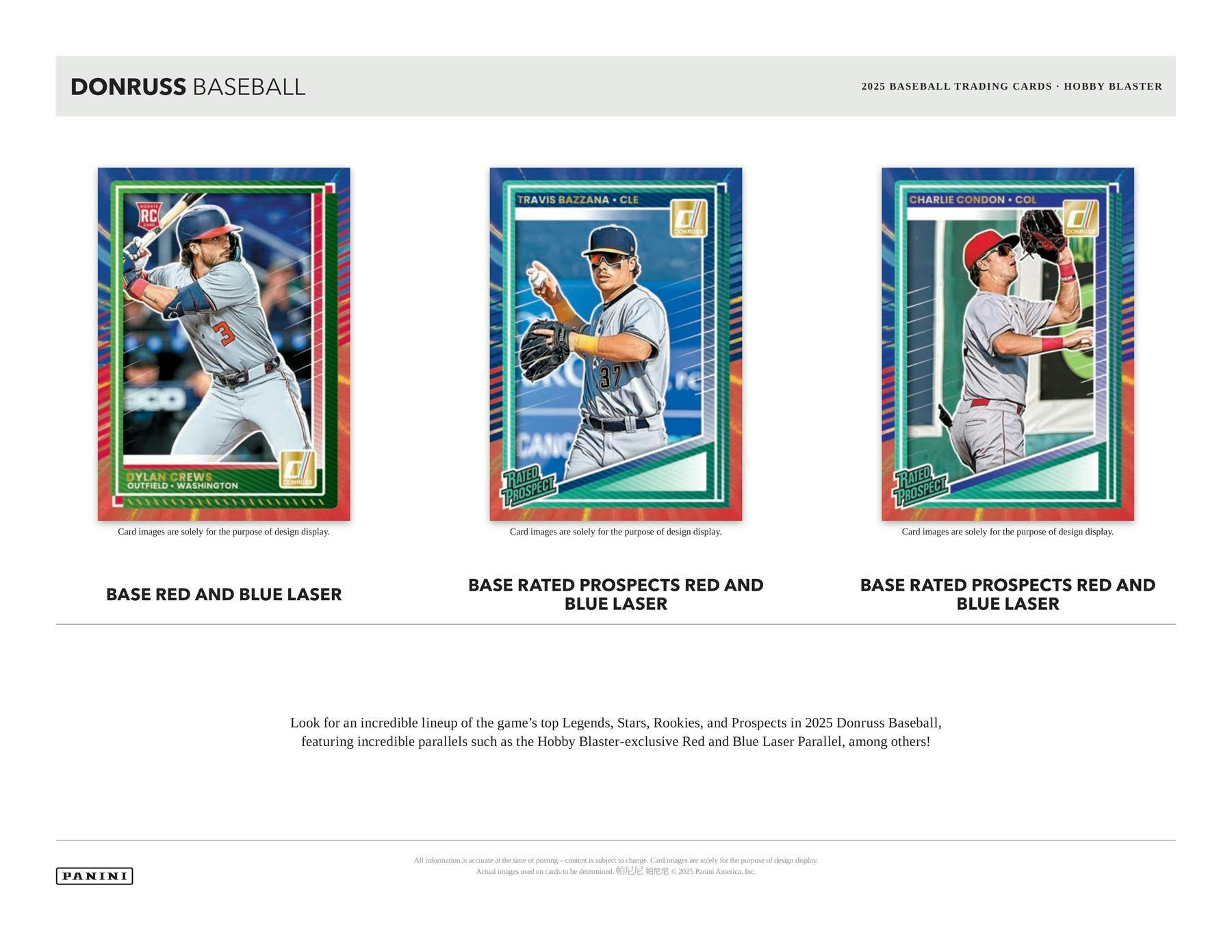 2025 Panini Donruss Baseball Hobby Blaster Box MLB Blaster Box