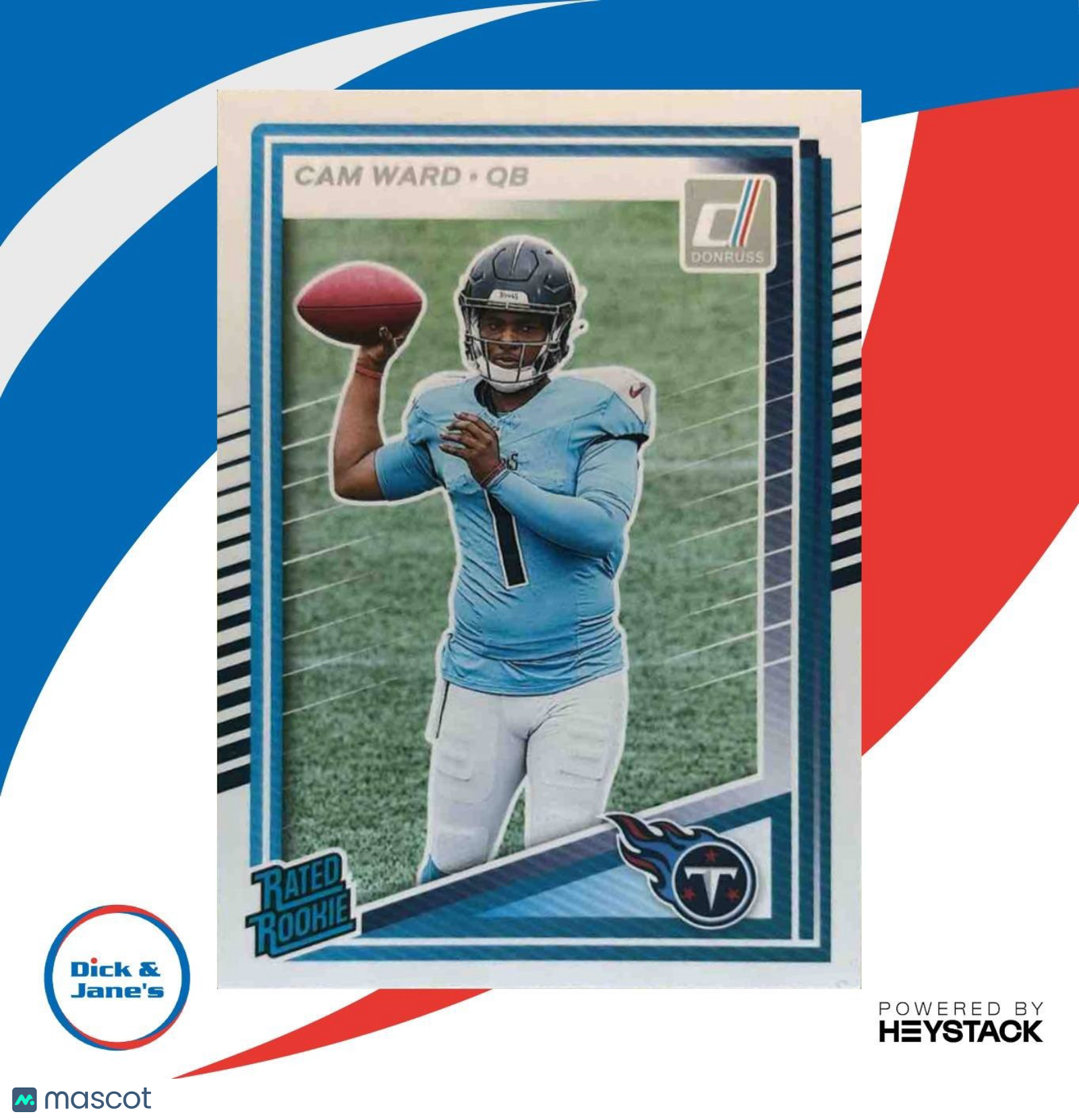 2025 Panini Donruss Cam Ward Rated Rookie #350 RC Tennessee Titans - Sports Cards