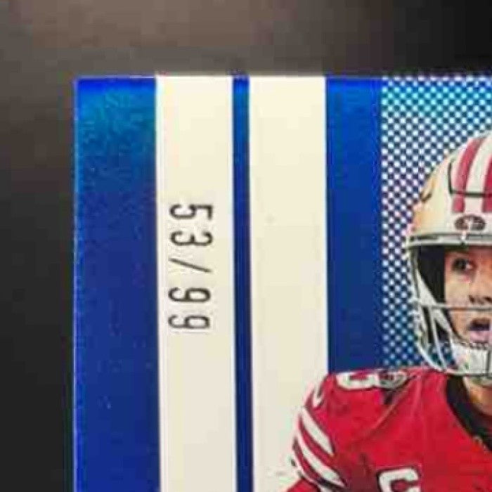 2025 Panini Donruss Elite Brock Purdy 2007 Aspirations Die-Cut Blue /99 #11 - Sports Cards