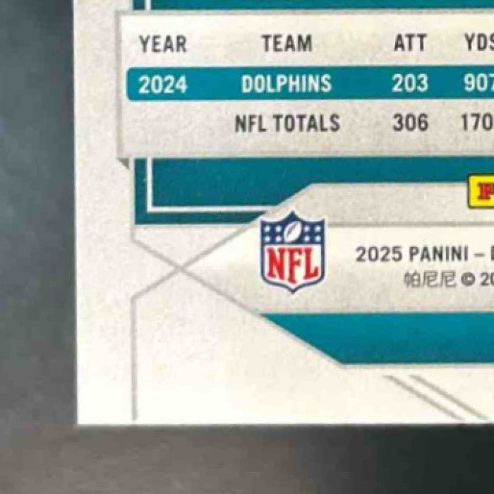 2025 Panini Donruss Elite De’Von Achane Orange /849 #44 Miami Dolphins - Sports Cards