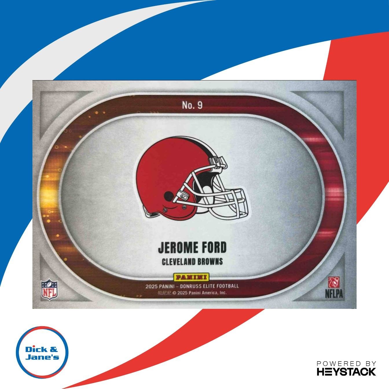 2025 Panini Donruss Elite Jerome Ford Full Throttle 84/799 #9 Cleveland Browns - Sports Cards