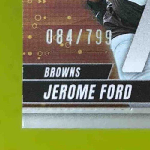 2025 Panini Donruss Elite Jerome Ford Full Throttle 84/799 #9 Cleveland Browns - Sports Cards