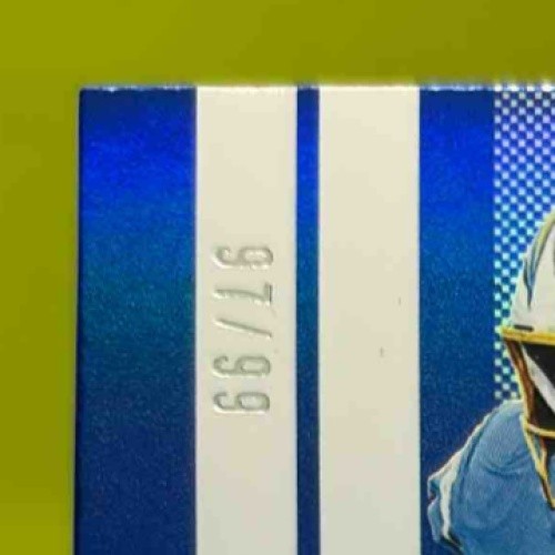 2025 Panini Donruss Elite Ladd McConkey 2007 Aspirations Die-Cut Blue 97/99 #16 - Sports Cards