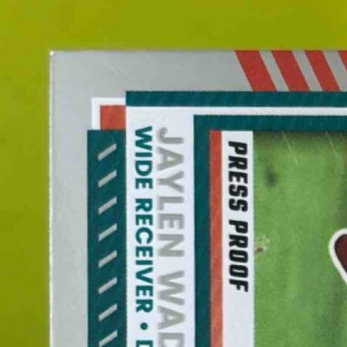 2025 Panini Donruss Jaylen Waddle Press Proof Silver 4/199 #233 Miami Dolphins - Sports Cards