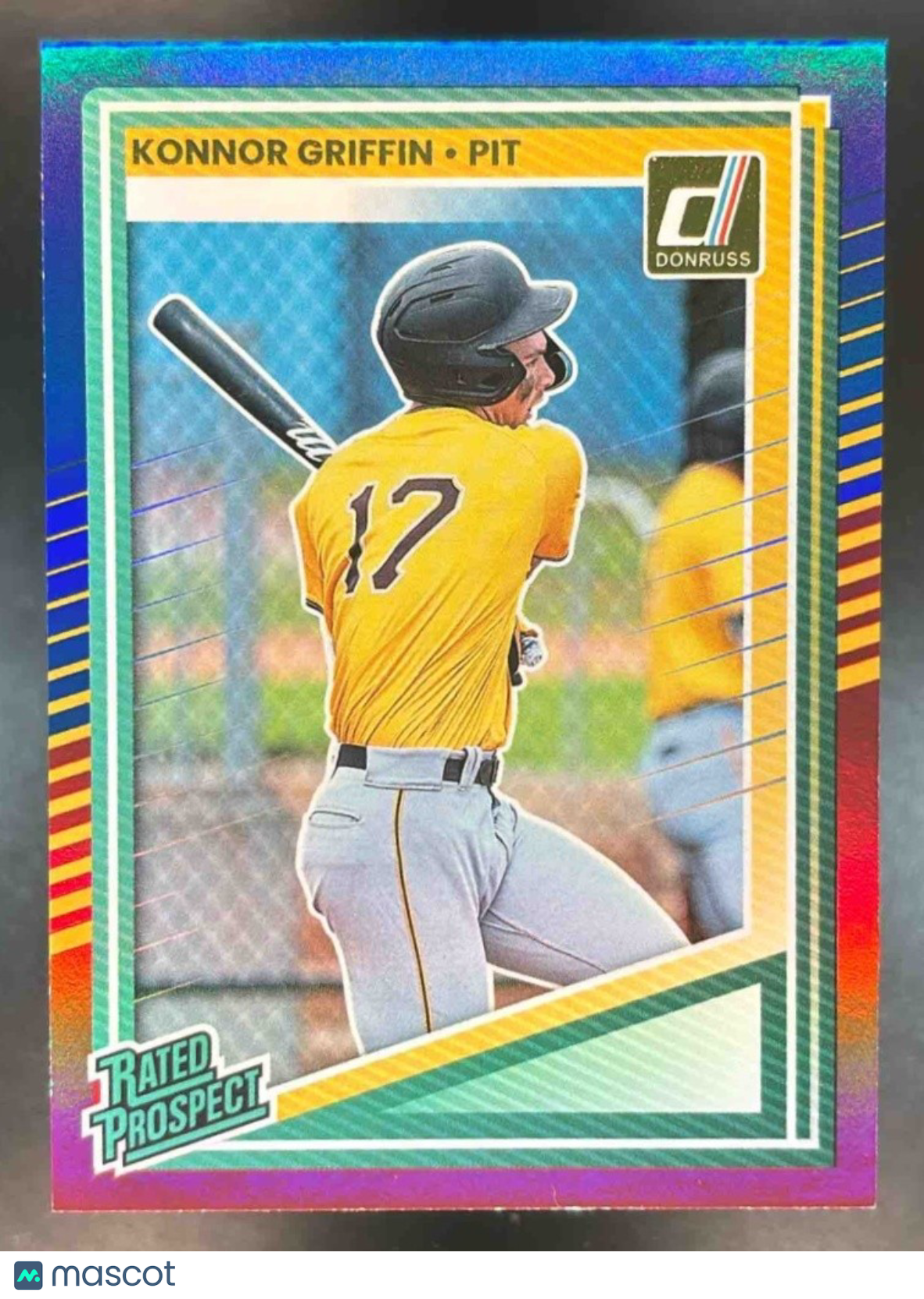 2025 Panini Donruss Konnor Griffin Red and Blue #123 Pittsburgh Pirates - Sports Cards