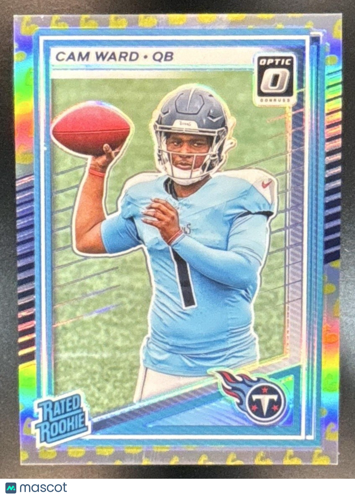 2025 Panini Donruss Optic Cam Ward Flex Prizm /199 #293 Tennessee Titans - Sports Cards